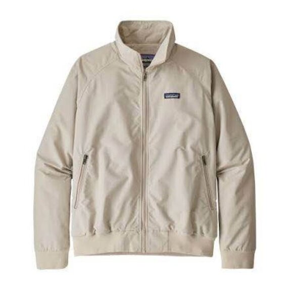 Patagonia Men's Baggies Bomber Jacket (Large) Tan Beige 28151 - Picture 2 of 10